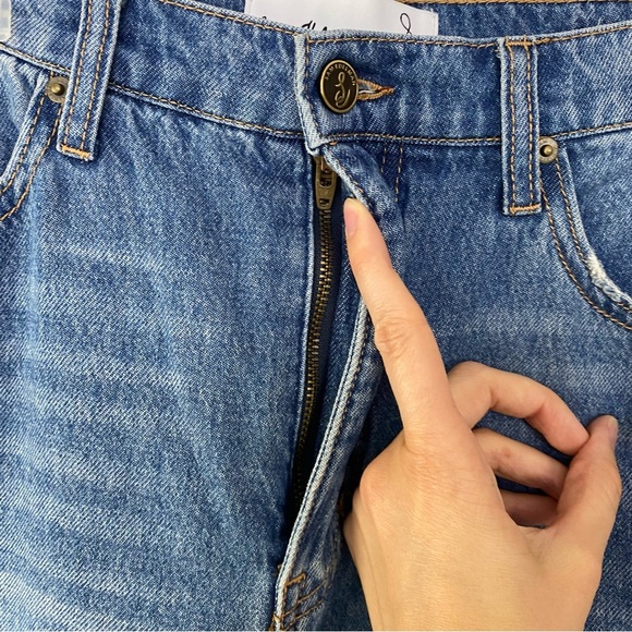 Sam Edelman Yaro High Rise Pinch Waist Jeans Skyline Womens 30 Distressed 90s - Picture 9 of 15